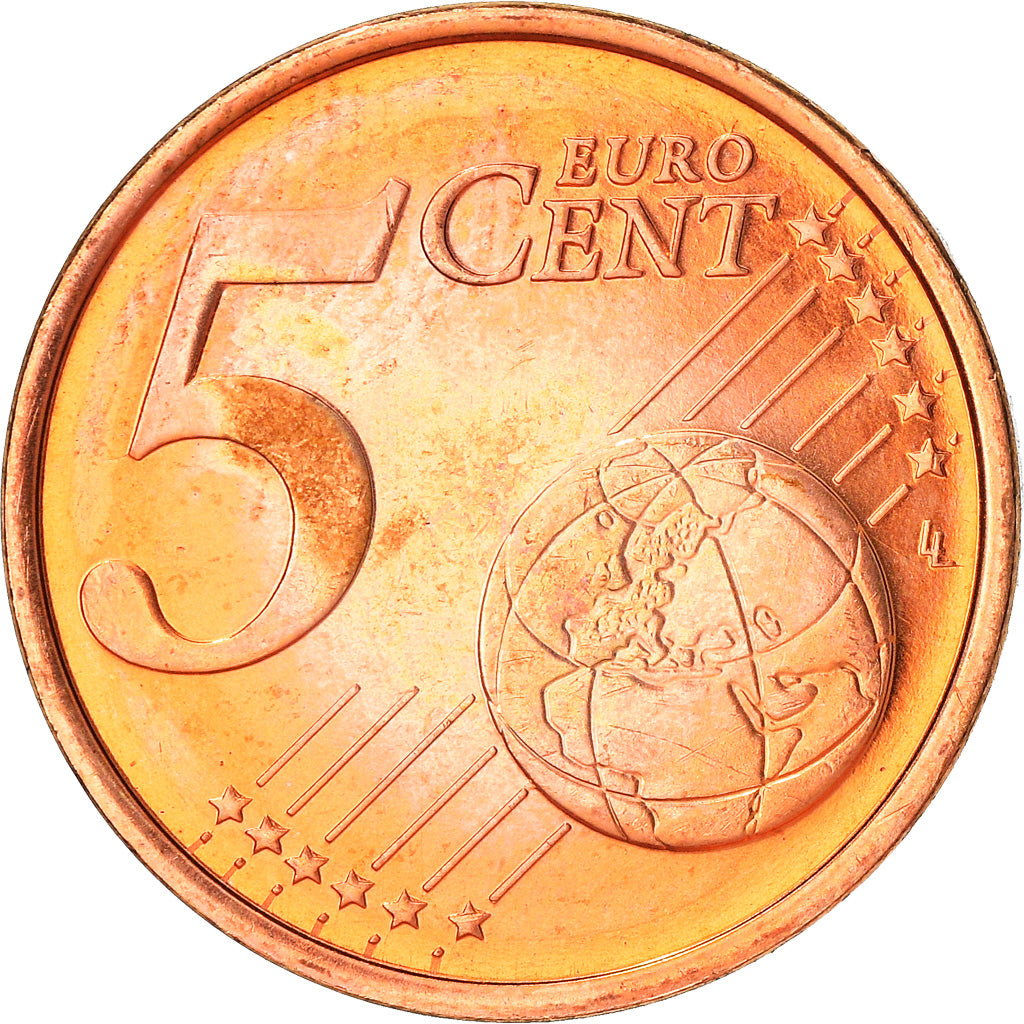 Lussemburgo, 5 Euro Cent, 2005, BB+, Acciaio placcato rame, KM:77