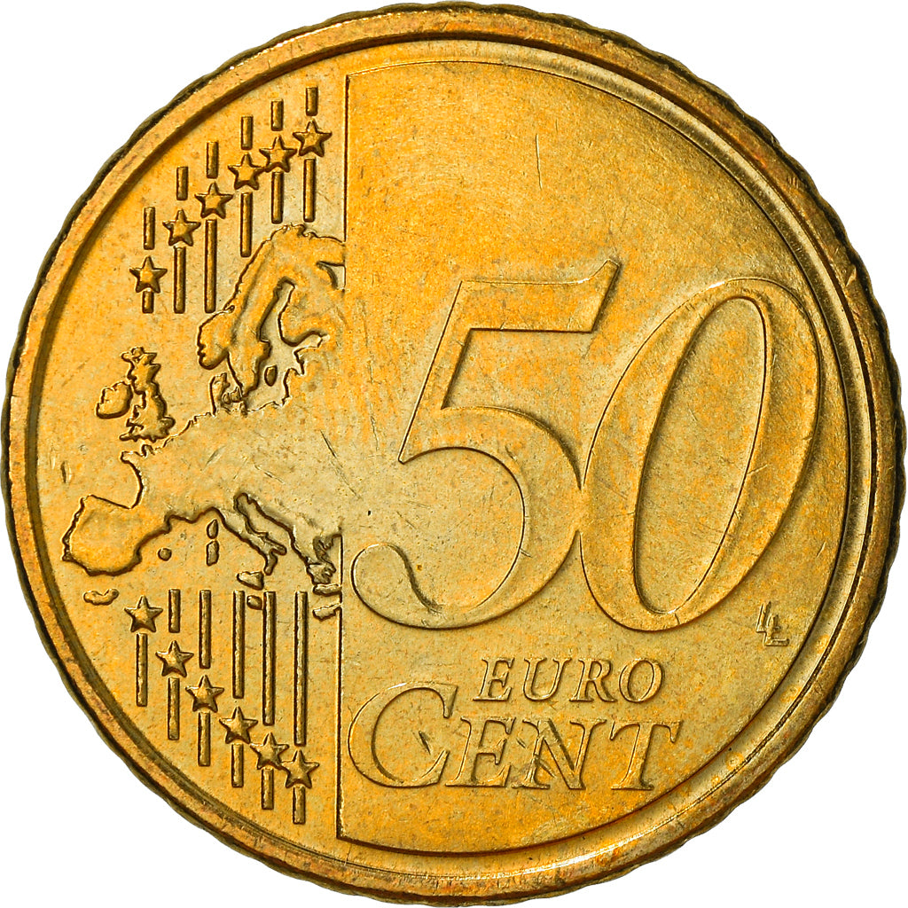 Griechenland, 50 Euro Cent, 2007, Athens, VZ+, Messing, KM:213