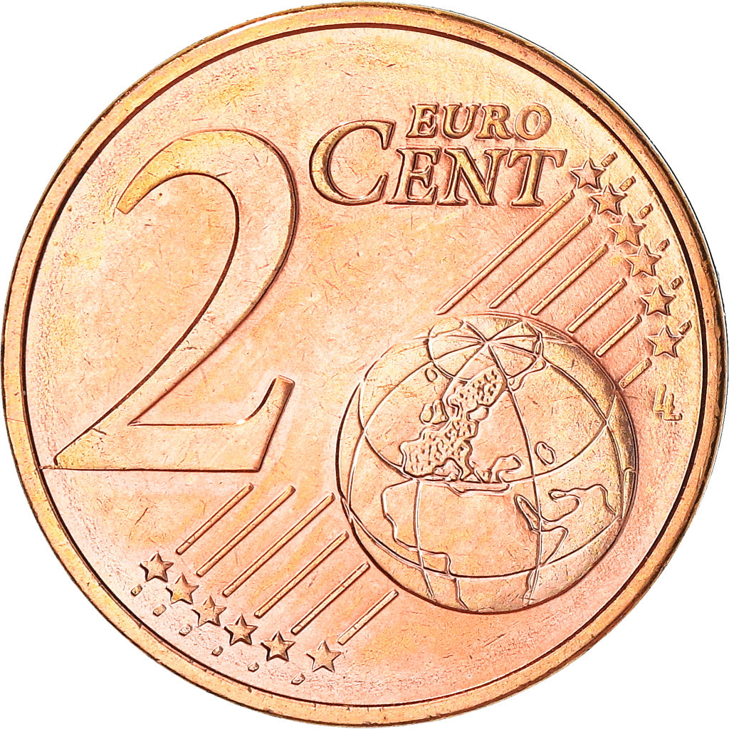 Griechenland, 2 Euro Cent, 2008, Athens, UNZ+, Copper Plated Steel, KM:182