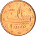 Grecia, Euro Cent, 2003, Athens, SPL+, Acciaio placcato rame, KM:181