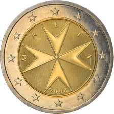 Malte, 2 Euro, 2008, Paris, SPL+, Bi-Metallic, KM:132