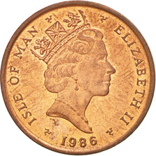 Île de Man, Elizabeth II, 2 Pence, 1986 AD, KM 144