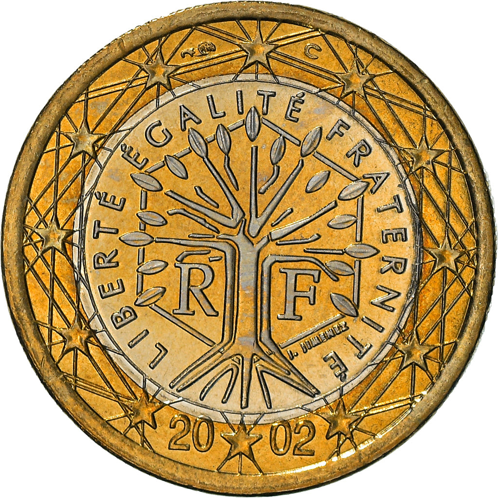 Frankrijk, Euro, 2002, Paris, UNC-, Bi-Metallic, KM:1288