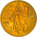 France, 50 Euro Cent, 2002, Paris, MS(64), Brass, Gadoury:6., KM:1287