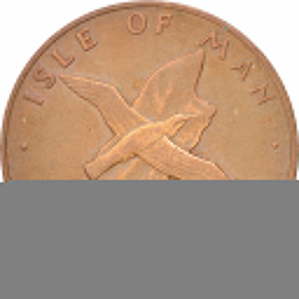ISLE OF MAN, 2 Pence, 1976, KM #34, AU(50-53), Bronze, 25.91, 7.09