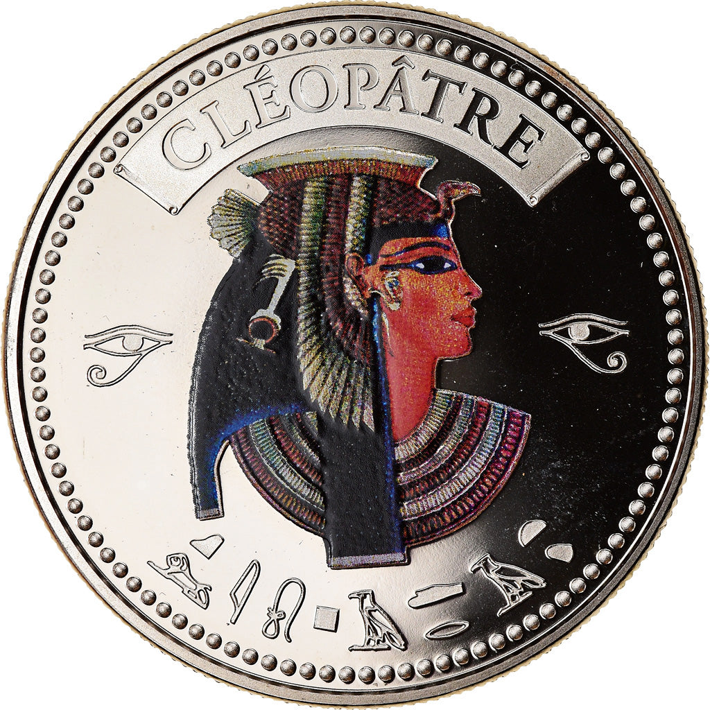 Égypte, Médaille, Trésors d'Egypte, Cléopâtre, FDC, Copper-nickel
