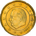 Bélgica, 20 Euro Cent, 2007, Brussels, SC+, Latón, KM:243