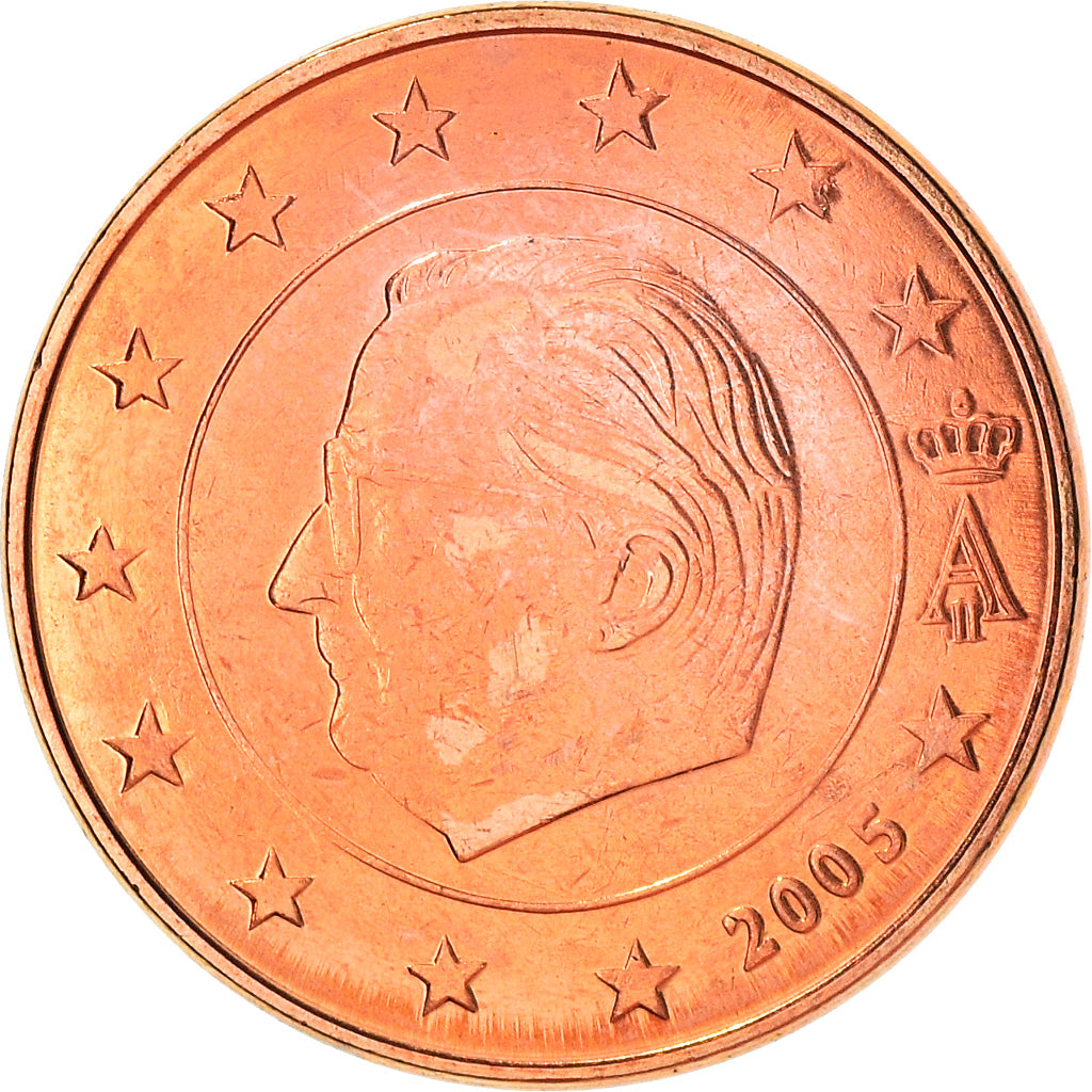 Belgio, 5 Euro Cent, 2005, Brussels, BB+, Acciaio placcato rame, KM:226