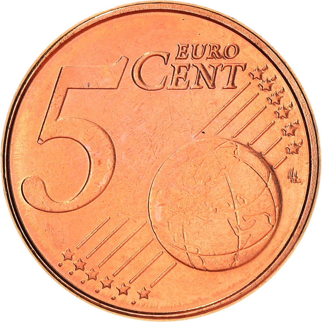 Belgio, 5 Euro Cent, 2005, Brussels, BB+, Acciaio placcato rame, KM:226