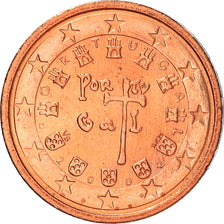 Portogallo, 2 Euro Cent, 2002, Lisbon, SPL, Acciaio placcato rame, KM:741
