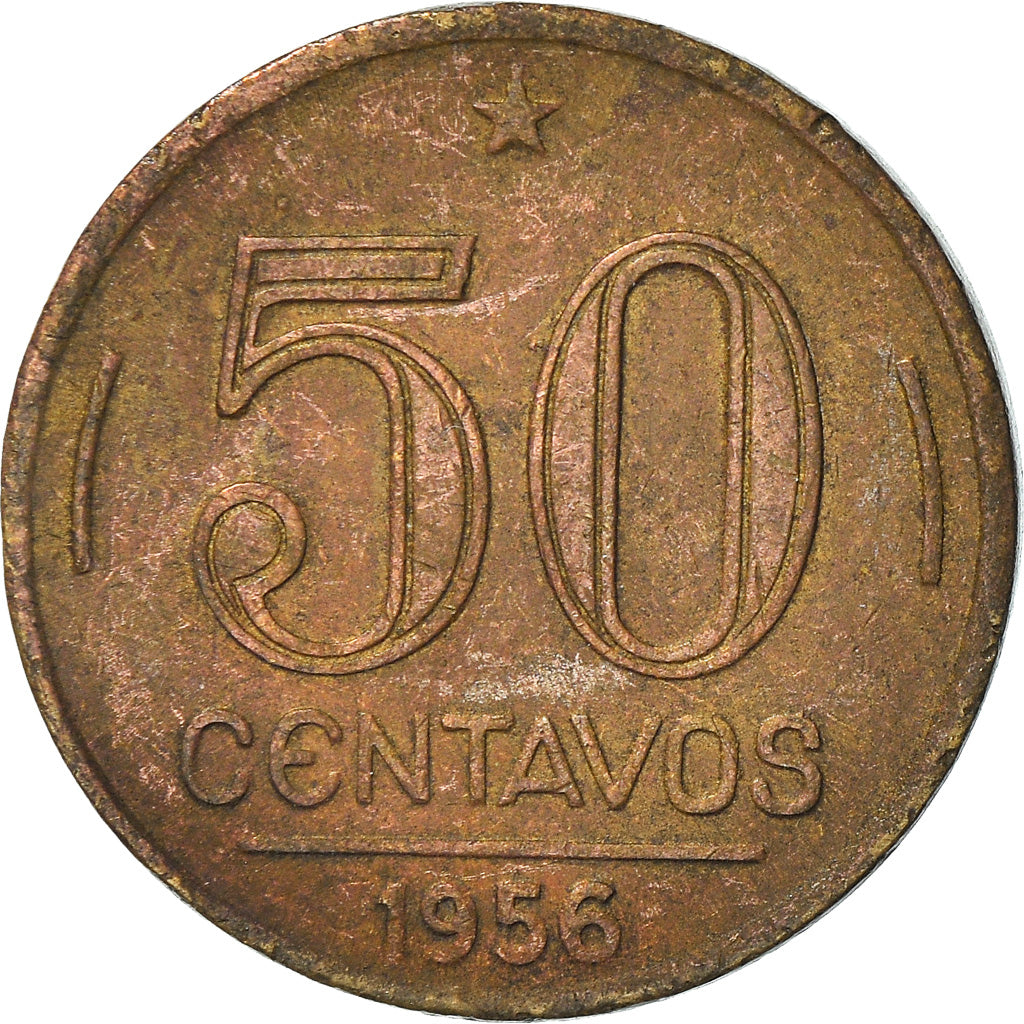 Moneta, Argentina, 50 Centavos, 1956, MB, Acciaio ricoperto in nichel, KM:49