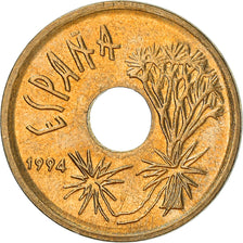 Moeda, Espanha, Juan Carlos I, 25 Pesetas, 1994, Madrid, AU(50-53)