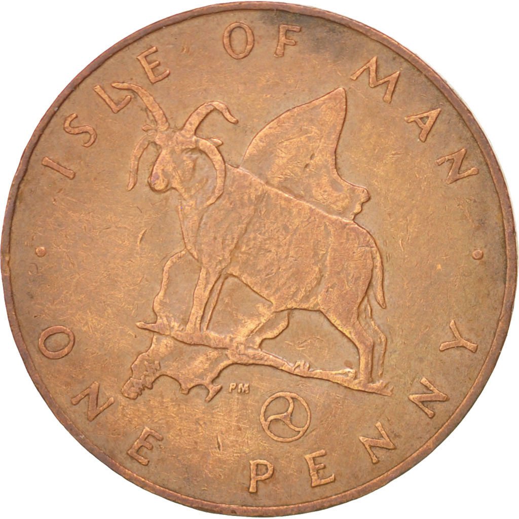 Île de Man, Elizabeth II, 1 Penny, 1979 AA, KM 33