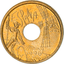 Münze, Spanien, Juan Carlos I, 25 Pesetas, 1996, Madrid, VZ+, Aluminum-Bronze