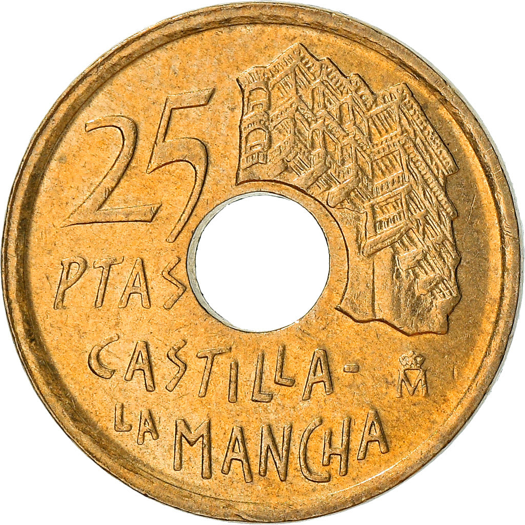 Münze, Spanien, Juan Carlos I, 25 Pesetas, 1996, Madrid, VZ+, Aluminum-Bronze