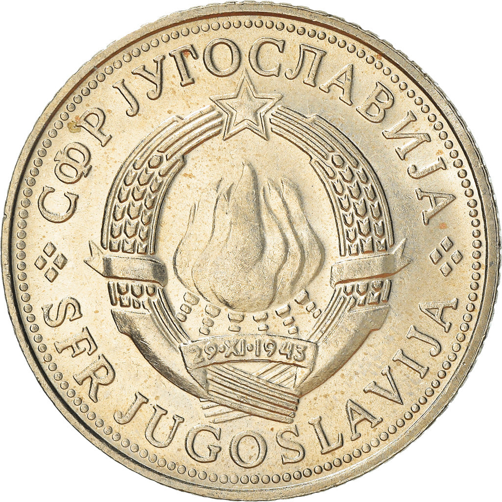 Moneta, Iugoslavia, 5 Dinara, 1976, SPL, Rame-nichel-zinco, KM:58
