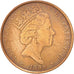 ISLE OF MAN, Penny, 1988, KM #207, AU(50-53), Bronze, 20.32, 3.53