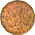 Monnaie, République Tchèque, 20 Korun, 2002, SUP+, Brass plated steel, KM:5