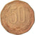 Moeda, Chile, 50 Pesos, 1995, VF(30-35), Alumínio-Bronze, KM:219.2