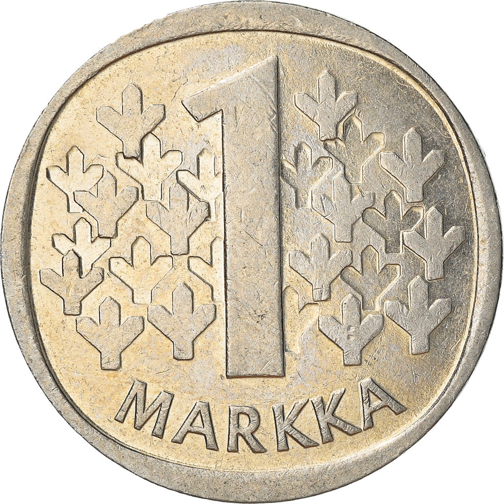 Moneta, Finlandia, Markka, 1988, MB+, Rame-nichel, KM:49a