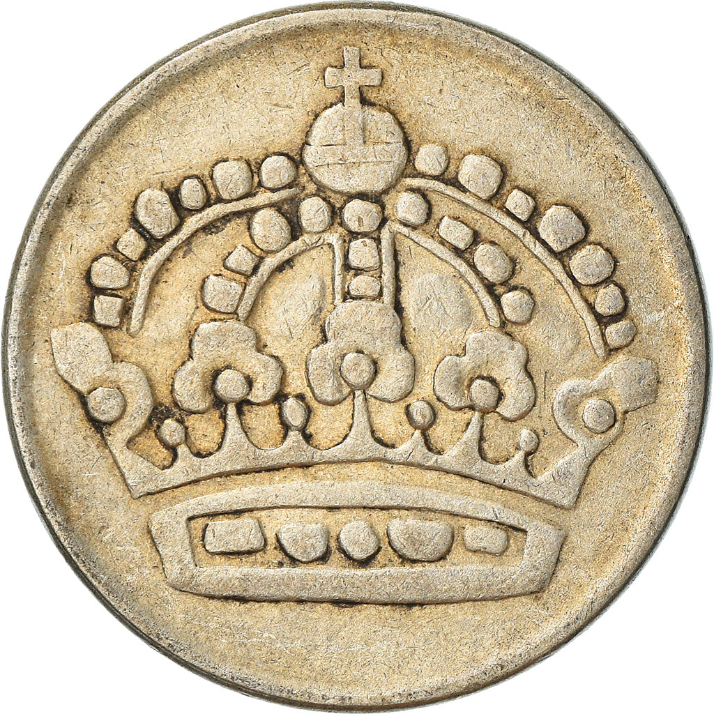 Münze, Schweden, Gustaf VI, 50 Öre, 1953, S+, Silber, KM:825