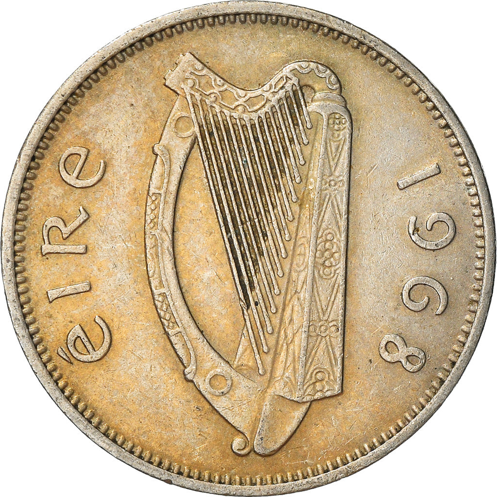 Monnaie, IRELAND REPUBLIC, 6 Pence, 1968, TTB, Copper-nickel, KM:13a