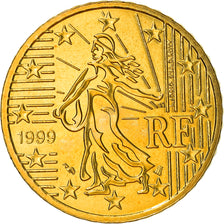 France, 50 Euro Cent, 1999, Paris, SPL+, Laiton, KM:1287