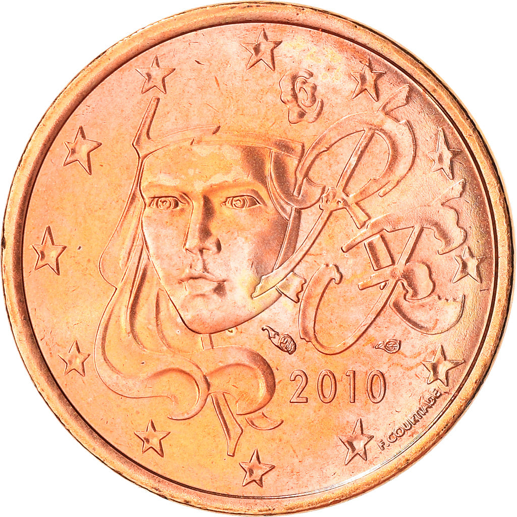 Frankreich, 5 Euro Cent, 2010, Paris, VZ+, Copper Plated Steel, Gadoury:3.