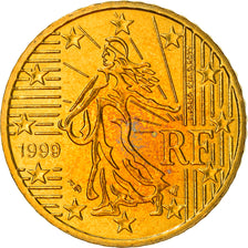 France, 50 Euro Cent, 1999, Paris, SUP+, Laiton, KM:1287