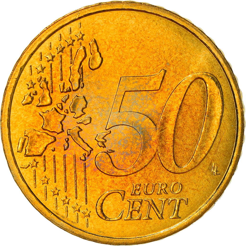 France, 50 Euro Cent, 1999, Paris, SUP+, Laiton, KM:1287