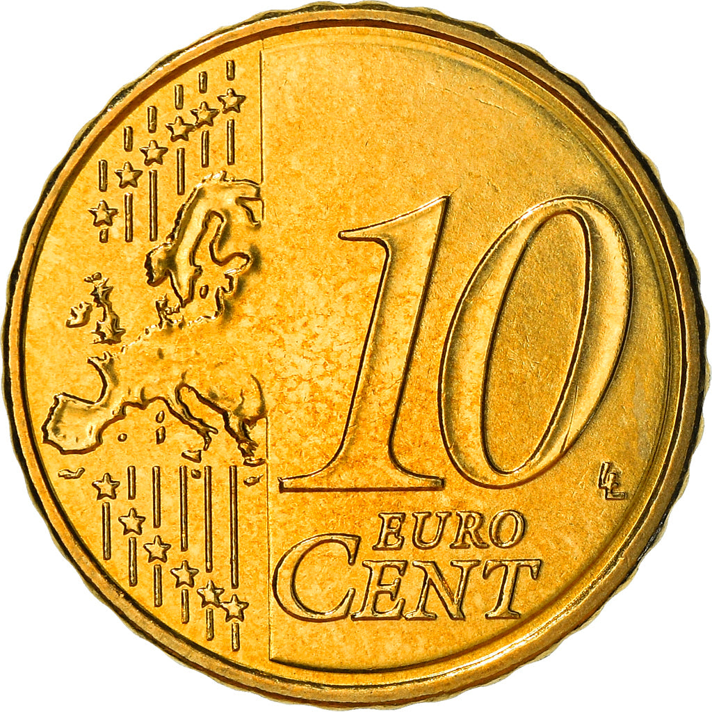 Frankreich, 10 Euro Cent, 2014, UNZ+, Messing