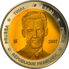 França, Medal, 10 Euro Essai, France, 2007, unofficial private coin, MS(65-70)