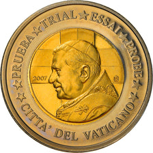 Francja, Medal, 2 Euro Essai du Vatican, 2007, unofficial private coin