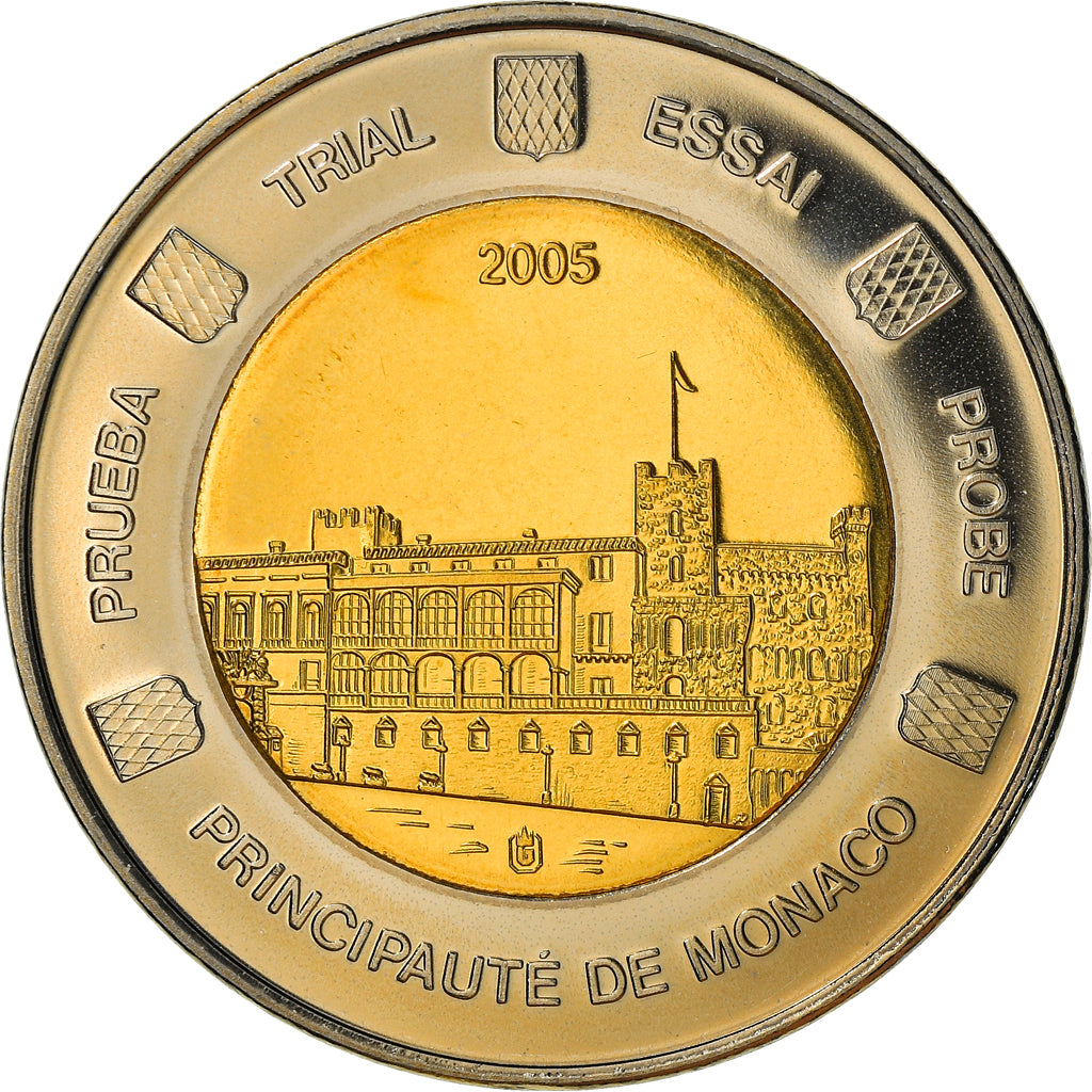 Monaco, Médaille, Essai 2 euros, 2005, unofficial private coin, SPL+