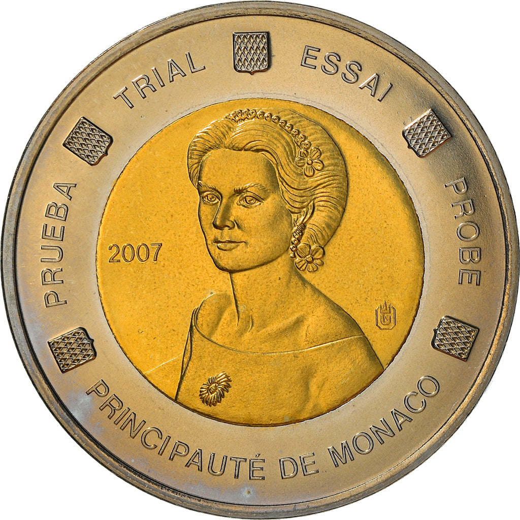 Monaco, Medaille, 2 Euros Essai, Principauté de Monaco, 2007, unofficial
