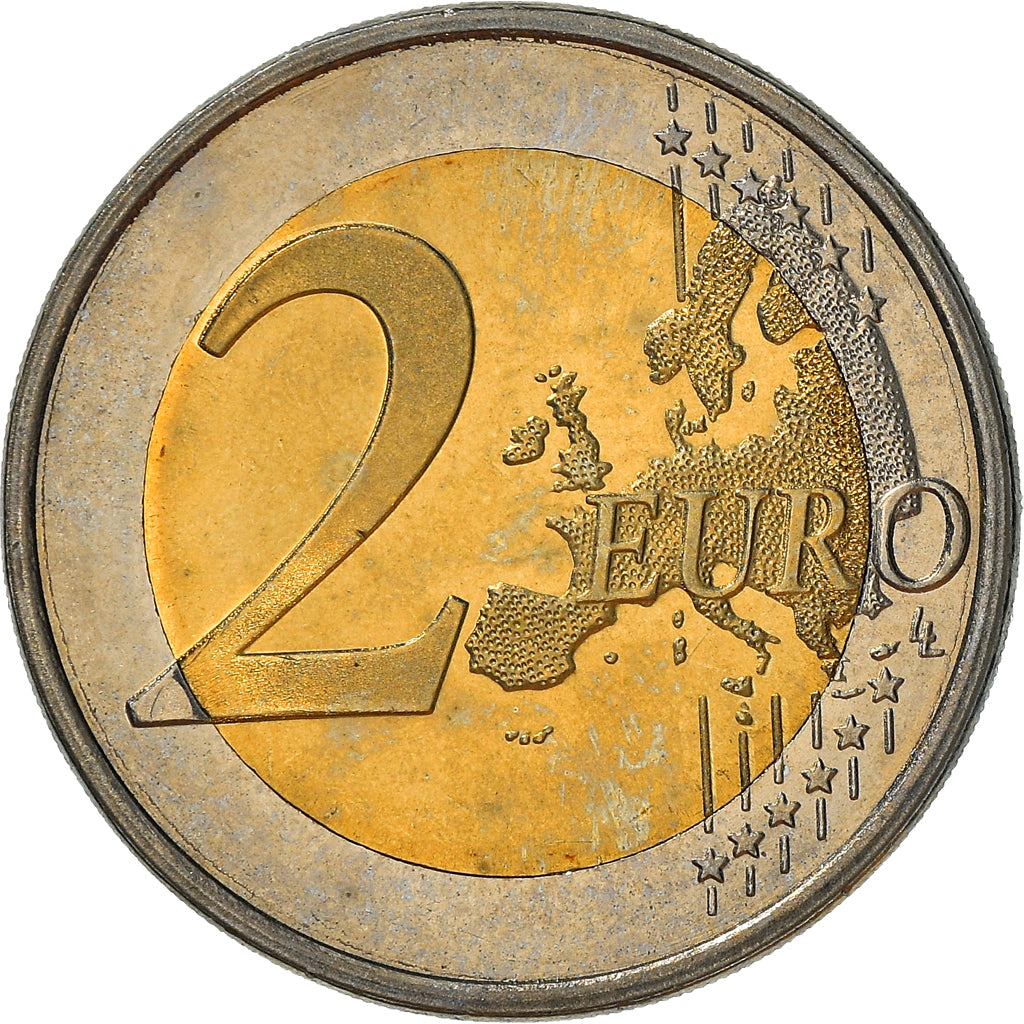 Finlandia, 2 Euro, Indépendance, 2007, Vantaa, Colourized, SPL, Bi-metallico