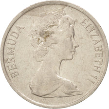 BERMUDA, 25 Cents, 1985, KM #18, EF(40-45), Copper-Nickel, 24, 6.01