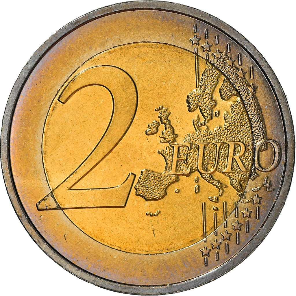 Frankreich, 2 Euro, Traité de Rome 50 ans, 2007, Paris, Colourized, UNZ