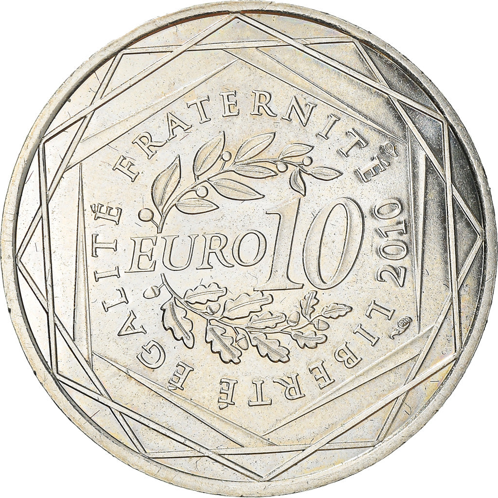 Frankrijk, 10 Euro, Alsace, 2010, Paris, PR, Zilver, KM:1652