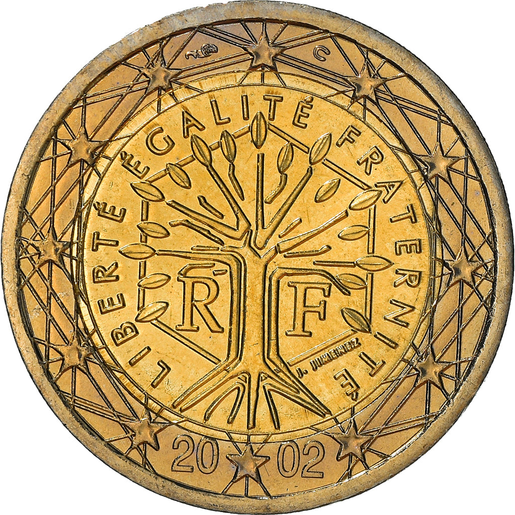 Frankrijk, 2 Euro, 2002, Paris, PR+, Bi-Metallic, KM:1289