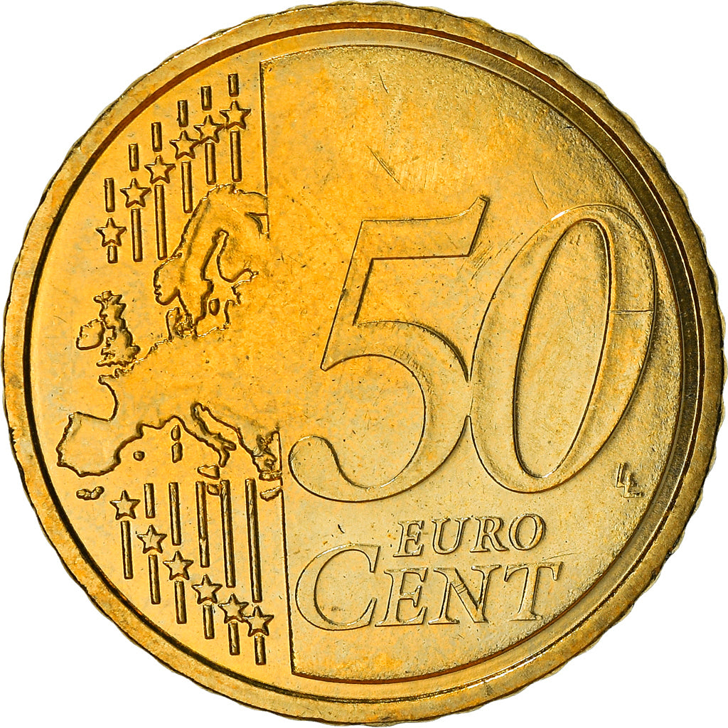 Malta, 50 Euro Cent, 2008, Paris, Colourized, SPL, Ottone, KM:130