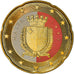 Malta, 20 Euro Cent, 2008, Paris, Colourized, MS(63), Latão, KM:129
