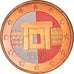 Malta, 5 Euro Cent, 2008, Paris, Colourized, SPL+, Acciaio placcato rame, KM:127