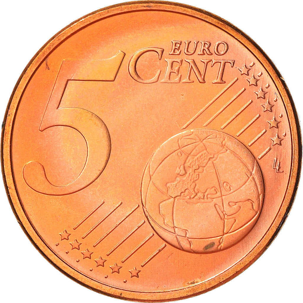Słowacja, 5 Euro Cent, 2009, Kremnica, AU(55-58), Miedź platerowana stalą