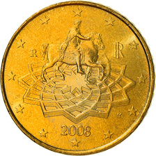 Italien, 50 Euro Cent, 2008, Rome, VZ+, Messing, KM:249