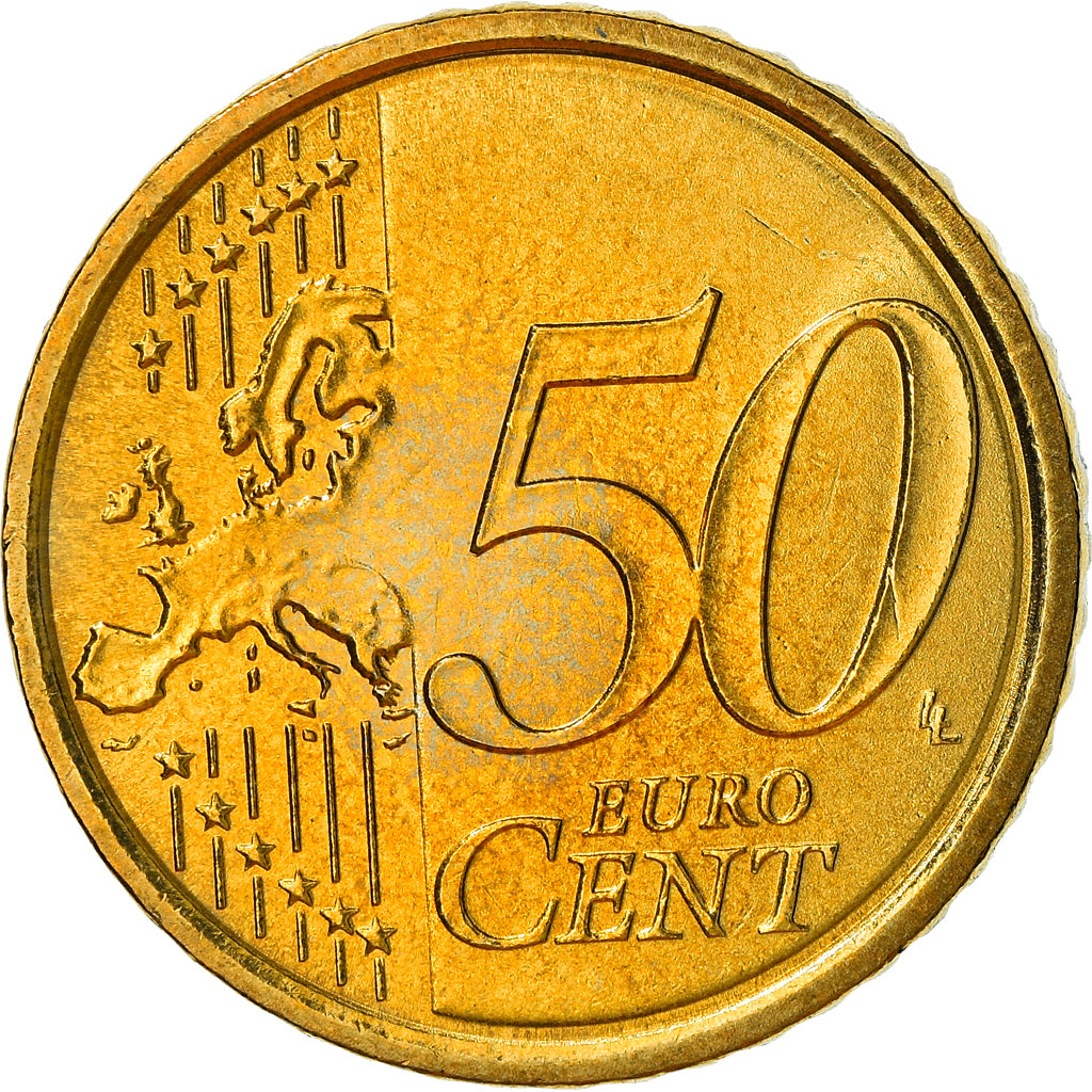 Italien, 50 Euro Cent, 2008, Rome, VZ+, Messing, KM:249