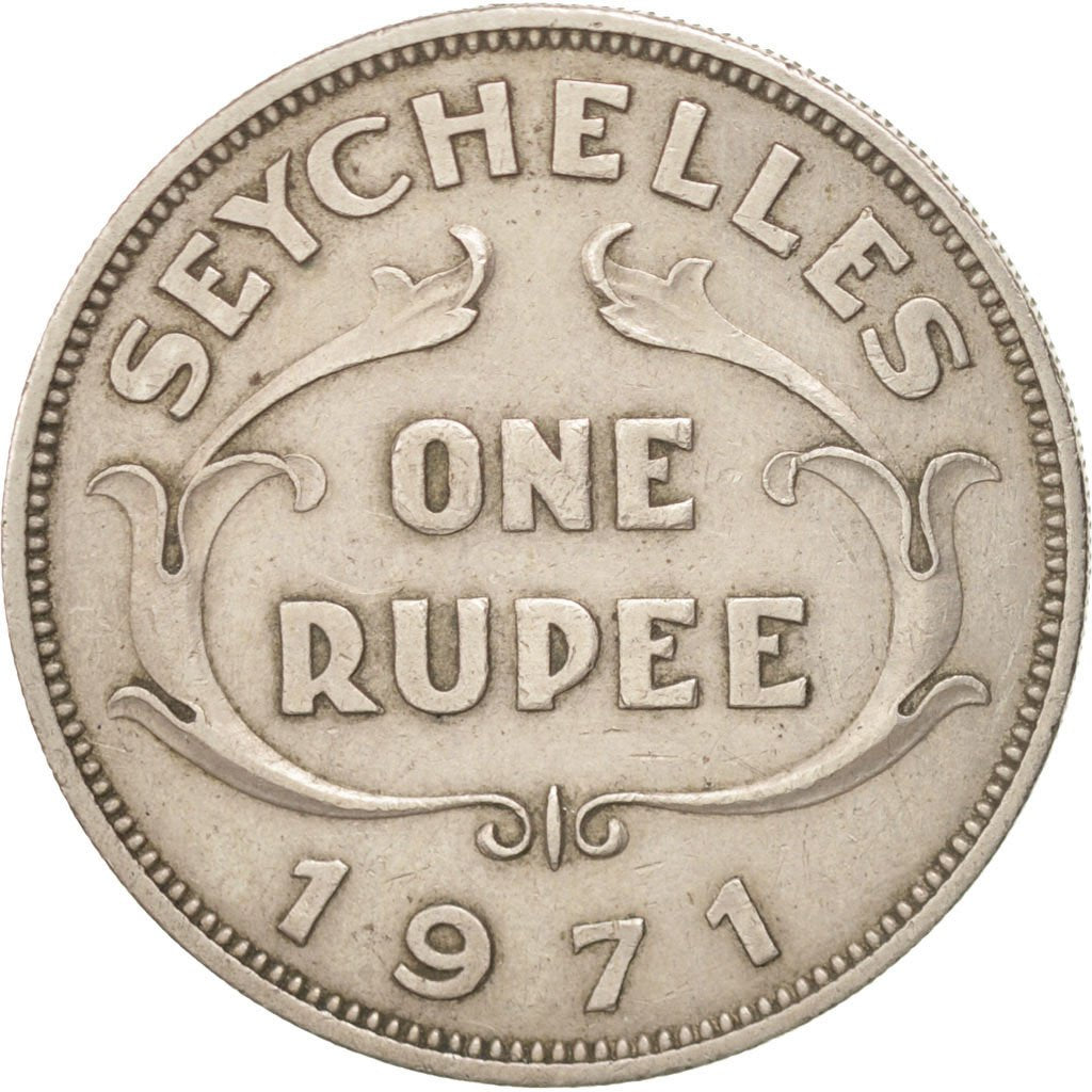 Seychelles, Rupee, 1971, BB, Rame-nichel, KM:13