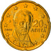 Grecia, 20 Euro Cent, 2009, Athens, SPL+, Ottone, KM:212