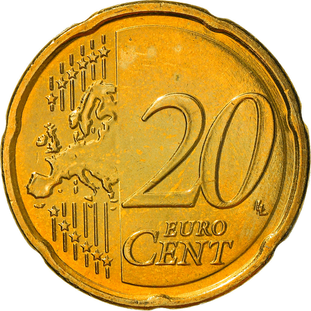 Grecia, 20 Euro Cent, 2009, Athens, SPL+, Ottone, KM:212