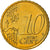 Grécia, 10 Euro Cent, 2008, Athens, MS(64), Latão, KM:211
